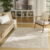 Nourison Dekor DEK01 Cream Beige Area Rug Corner Image