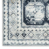 Nourison Dekor DEK01 Grey Navy Area Rug Corner Image