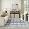 Nourison Dekor DEK01 Grey Navy Area Rug Swatch Image