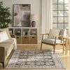 Nourison Dekor DEK01 Ivory Brown Area Rug Swatch Image