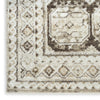 Nourison Dekor DEK01 Ivory Brown Area Rug Corner Image