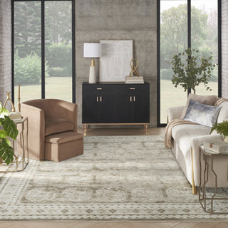 Nourison Dekor DEK01 Ivory Taupe Area Rug Swatch Image