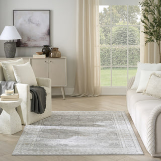 Nourison Dekor DEK01 Grey Area Rug Room Image Feature