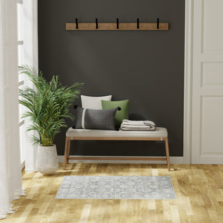 Nourison Dekor DEK02 Grey Area Rug Corner Image