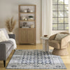 Nourison Dekor DEK02 Grey Navy Area Rug Swatch Image