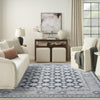 Nourison Dekor DEK02 Grey Navy Area Rug Swatch Image