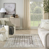 Nourison Dekor DEK02 Ivory Brown Area Rug Swatch Image