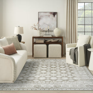 Nourison Dekor DEK02 Ivory Taupe Area Rug Swatch Image
