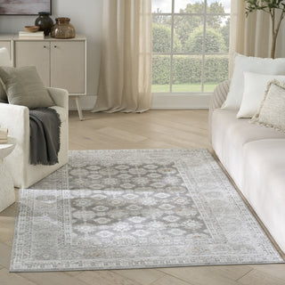Nourison Dekor DEK02 Grey Area Rug Corner Image
