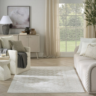 Nourison Dekor DEK02 Ivory Beige Area Rug Room Image Feature