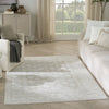 Nourison Dekor DEK02 Ivory Beige Area Rug Corner Image