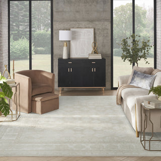 Nourison Dekor DEK02 Ivory Beige Area Rug Room Image Feature