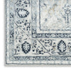 Nourison Dekor DEK03 Grey Navy Area Rug Corner Image