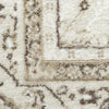 Nourison Dekor DEK03 Ivory Brown Area Rug Corner Image