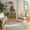Nourison Dekor DEK03 Ivory Brown Area Rug Swatch Image