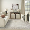 Nourison Dekor DEK03 Ivory Brown Area Rug Swatch Image
