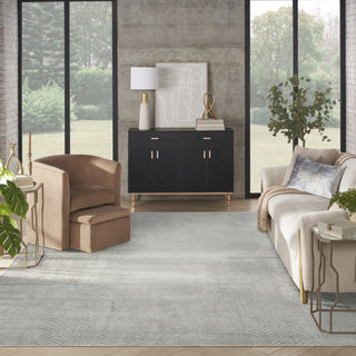 Nourison Dekor DEK04 Grey Area Rug Room Scene Feature
