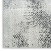 Nourison Dekor DEK04 Grey Charcoal Area Rug Corner Image