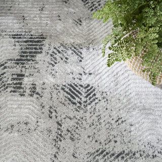 Nourison Dekor DEK04 Grey Charcoal Area Rug Texture Image