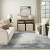 Nourison Dekor DEK04 Grey Navy Area Rug Swatch Image