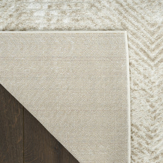 Nourison Dekor DEK04 Ivory Taupe Area Rug Corner Image
