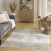 Nourison Dekor DEK04 Ivory Taupe Area Rug Corner Image