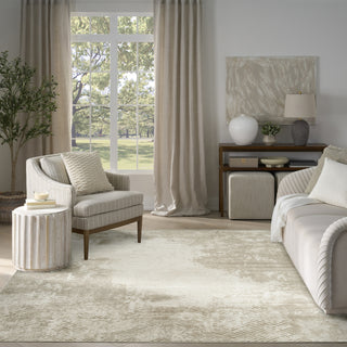 Nourison Dekor DEK04 Ivory Taupe Area Rug Swatch Image