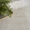 Nourison Dekor DEK04 Ivory Beige Area Rug Corner Image