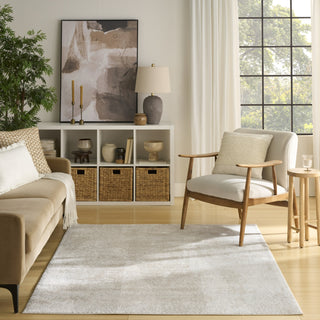 Nourison Dekor DEK04 Ivory Beige Area Rug Room Image Feature