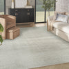 Nourison Dekor DEK04 Ivory Beige Area Rug Corner Image