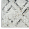 Nourison Dekor DEK05 Grey Charcoal Area Rug Corner Image