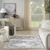 Nourison Dekor DEK05 Grey Charcoal Area Rug Room Scene Feature