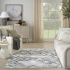 Nourison Dekor DEK05 Grey Navy Area Rug Swatch Image