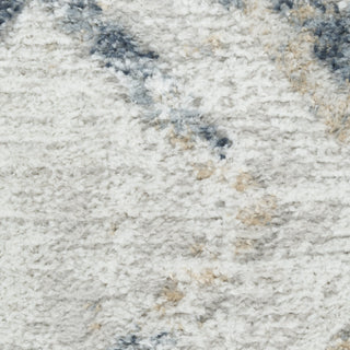 Nourison Dekor DEK05 Grey Navy Area Rug Corner Image