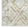 Nourison Dekor DEK05 Ivory Taupe Area Rug Corner Image