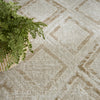 Nourison Dekor DEK05 Ivory Beige Area Rug Corner Image