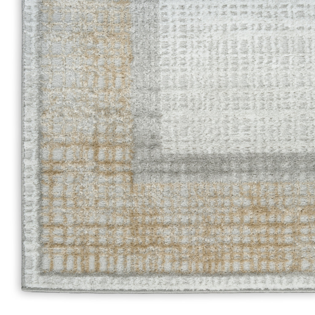 Nourison Dekor DEK06 Grey Area Rug Corner Image