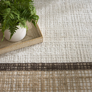 Nourison Dekor DEK06 Ivory Brown Area Rug Texture Image
