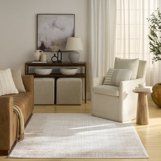 Nourison Dekor DEK06 Ivory Beige Area Rug Swatch Image