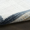 Nourison Dekor DEK06 Grey Navy Area Rug Corner Image