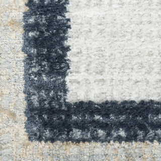 Nourison Dekor DEK06 Grey Navy Area Rug Swatch Image