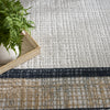 Nourison Dekor DEK06 Grey Navy Area Rug Corner Image
