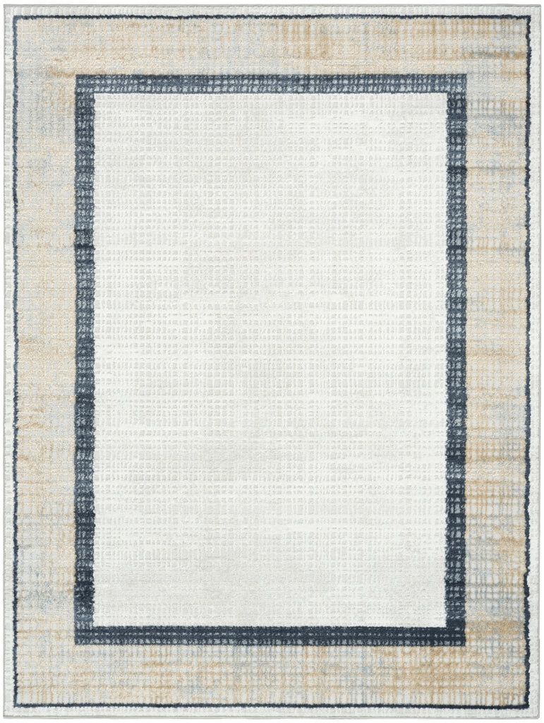 Nourison Dekor DEK06 Grey Navy Area Rug main image