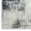 Nourison Dekor DEK07 Grey Charcoal Area Rug Corner Image