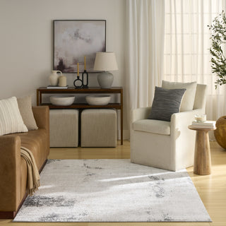 Nourison Dekor DEK07 Grey Charcoal Area Rug Swatch Image