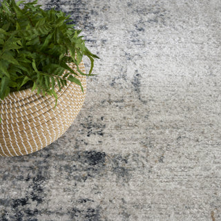 Nourison Dekor DEK07 Grey Navy Area Rug Texture Image