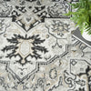Nourison Dekor DEK08 Ivory Charcoal Area Rug Texture Image