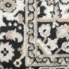 Nourison Dekor DEK08 Ivory Charcoal Area Rug Corner Image