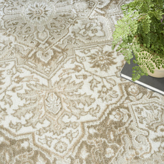 Nourison Dekor DEK08 Ivory Taupe Area Rug Texture Image
