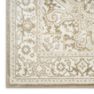 Nourison Dekor DEK08 Taupe Ivory Area Rug Corner Image